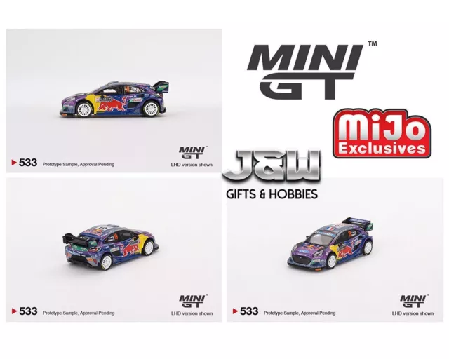 Mini Gt Ford Puma Rally M-SPORT 2022 Rally Monte Carlo Vincitore MGT00533 1/64