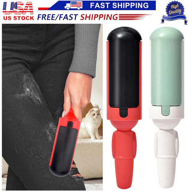 Pet Hair Remover Rollers Reusable Self Cleaning Clothes Blanket Fur Lint Remover