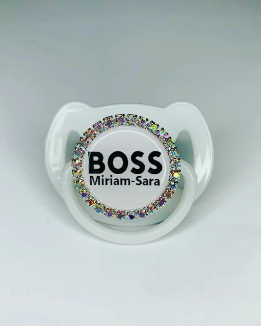 CUSTOM MADE PERSONALISED Baby Dummy Soother Dummies Charm Clip Boys