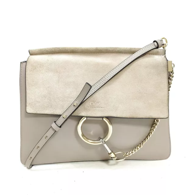 Chloe Crossbody bag  Gray Leather 1375057