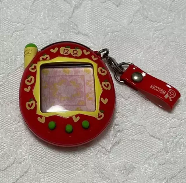 Tamagotchi Plus Keitai Kai Two Red Series Apple Red Bandai TMGC USED