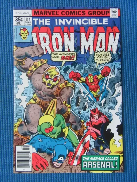 Invincible Iron Man # 114 - (Nm+) -The Menace Called Arsenal-Avengers-Thor-Wasp