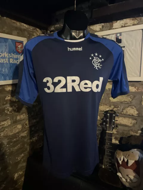 Glasgow Rangers Football Training Shirt Hummel Small S