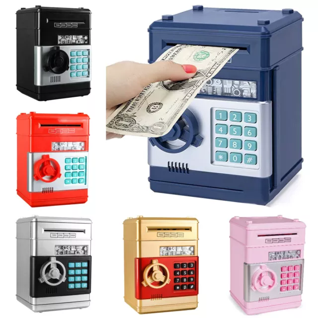 Electronic Piggy Bank Safe Money Box Bank Password Lock ATM Cash Coin Kids Gifts