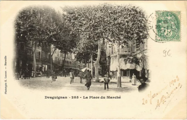 CPA Draguignan La Place du Marche FRANCE (1104524)