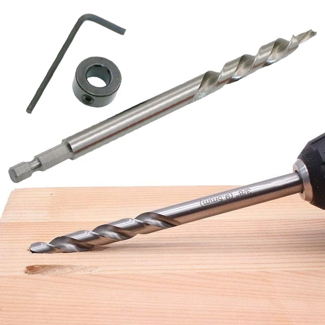 Brandneu Für Taschenlochführer Bohrer Bohrer Durchmesser 9mm HSS Silber