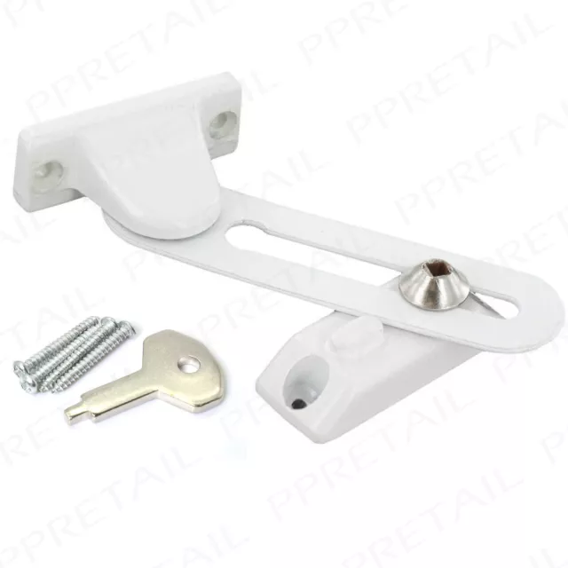 5x Safety Window Restrictors+Screws Child Security Door UPVC Timber Wooden Frame