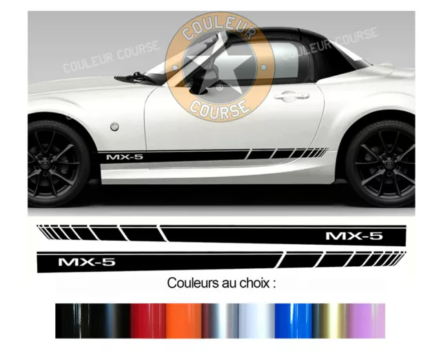 2 X Bandes Bas De Caisse Pour Mazda Mx5 Miata Autocollant Sticker Bd573-30*