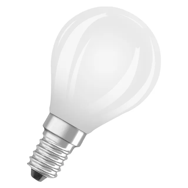 OSRAM Dimmbare Filament LED Lampe mit E14 Sockel, Warmweiss (2700K), Tropfenform
