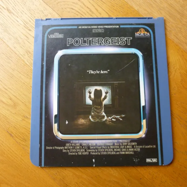 Poltergeist CED Videodisc Video Disc Horror Classic Free UK P+P READ DESC!!!