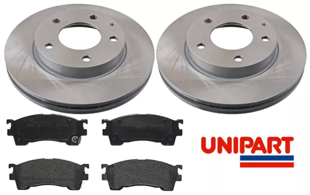 For Mazda - 626 MK5 1997-2002 / Premacy 1999-05 Front Brake Discs & Pads Unipart