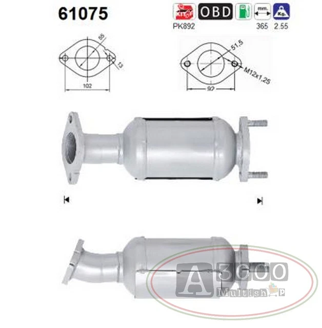 CATALIZZATORE DFC HYUNDAI i20 1.4i 16V CVVT 1396 cc 73 Kw / 99 cv G4FA ...