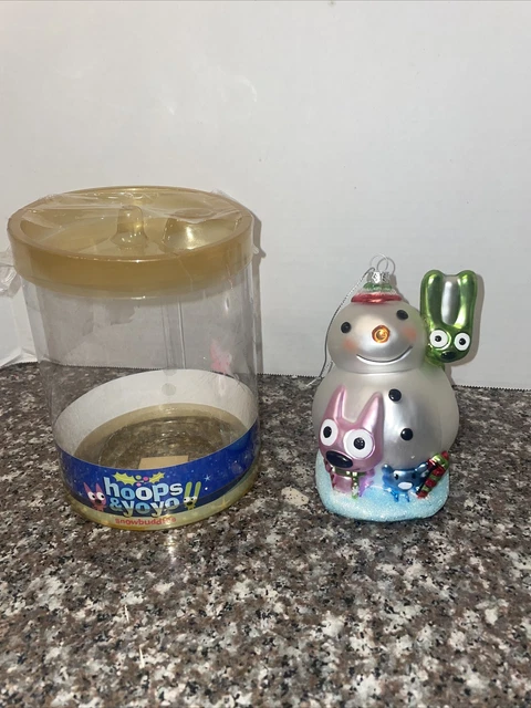 HALLMARK Keepsake HOOPS AND YOYO Snowman SNOW BUDDIES CHRISTMAS ORNAMENT RARE