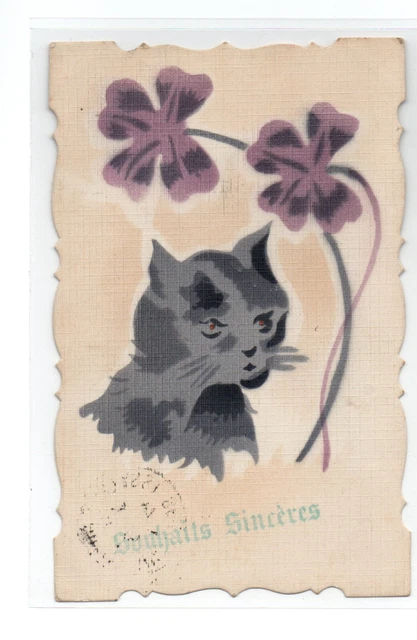 Cartolina. Carino Gatto Acquerello