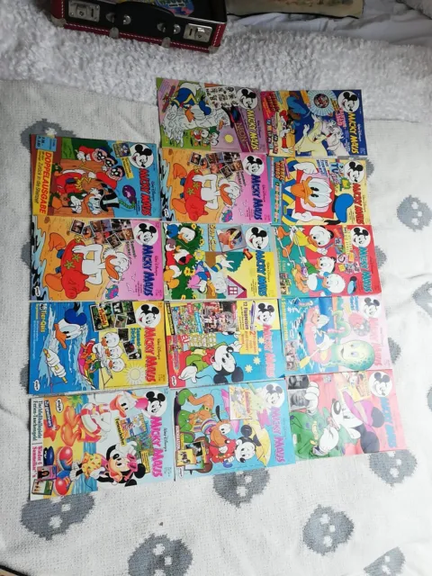 Walt Disney 14 Micky Maus Hefte Konvolut alle INKl Inhalt!!! TOP ZUSTAND