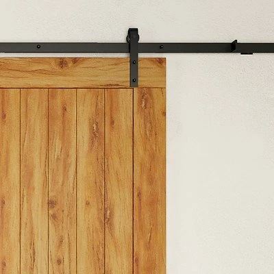 The Delaney BD1064 1000 Series 6 ft. Barn Door Hardware - Black