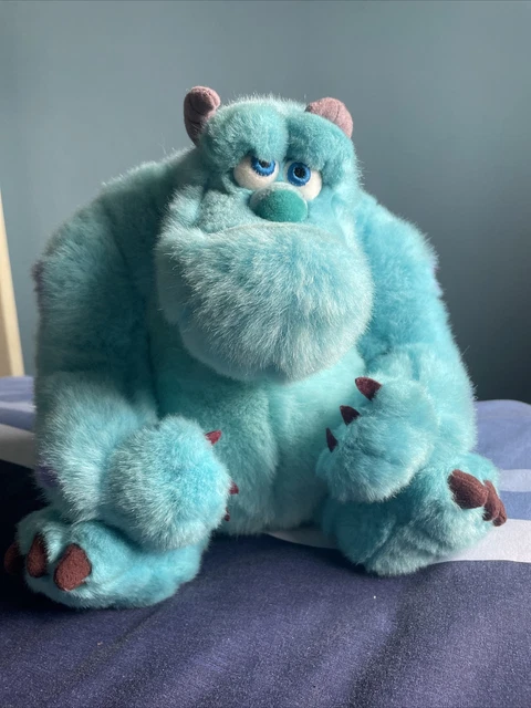 DISNEY STORE PIXAR Sully Monsters Inc Blue Purple Plush Soft Toy Teddy ...