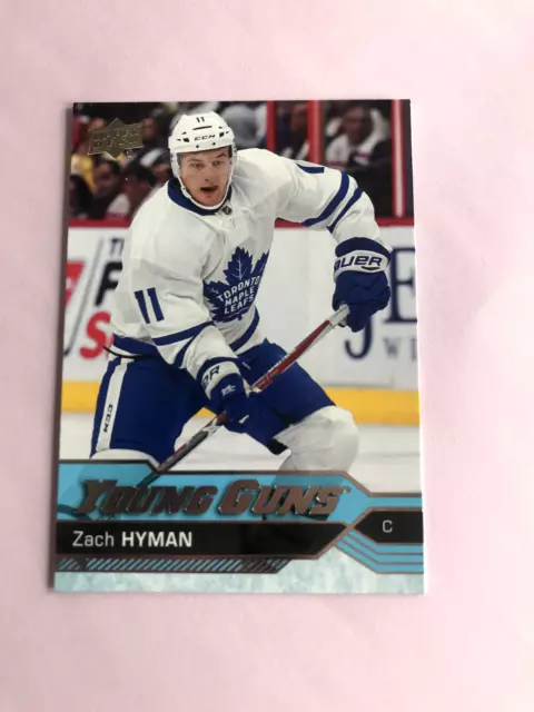 2016-17 #222 Zach Hyman **Rookie** Young Guns Upper Deck