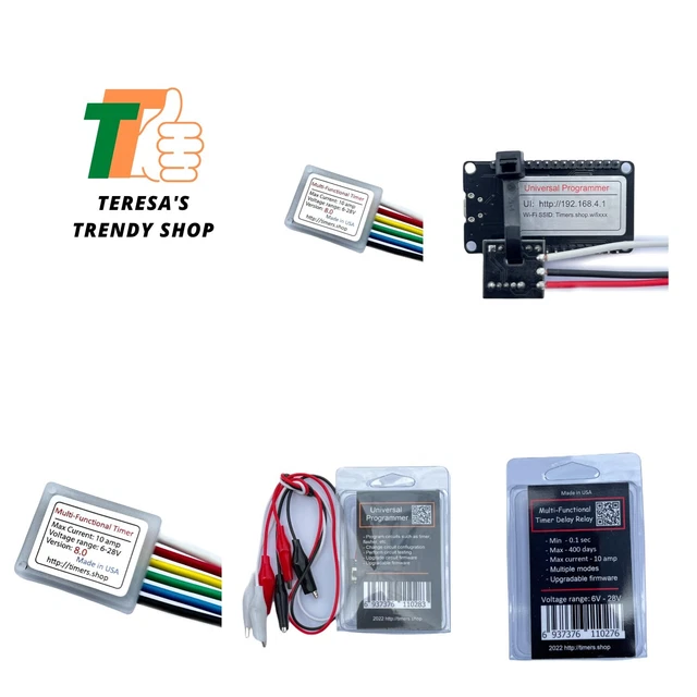 Cycling Delay Timer 12V 5Amp - Adjustable Timer From 1 Second To 400 Hours - Made In USA
