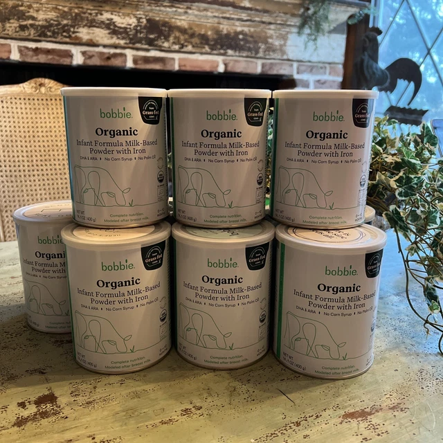 LOT OF 10 Bobbie Organic Infant Formula-14.1 oz MILK BASE Powder