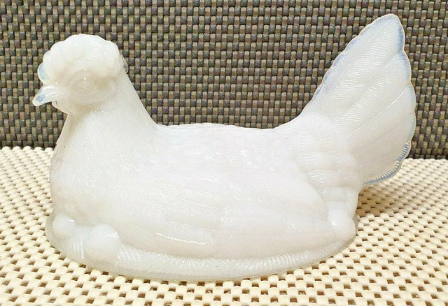 ANCIEN POT COUVERT BONBONNIERE POULE VERRE Moulé VIDE POCHE Collection Deco D Imgx500 3665