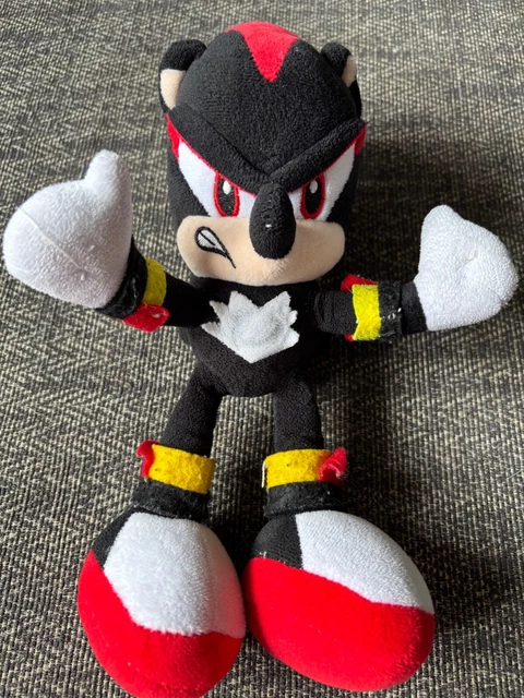 Shadow Plush SHADOW THE HEDGEHOG Sonic the Hedgehog Shadow Plushie Plush Toy £5.45 ...