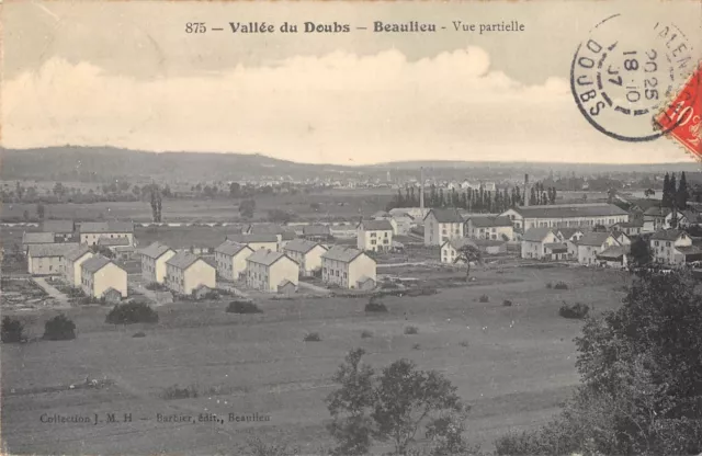 CPA 25 VALLEE DU DOUBS BEAULIEU VUE PARTIELLE (cpa pas courante