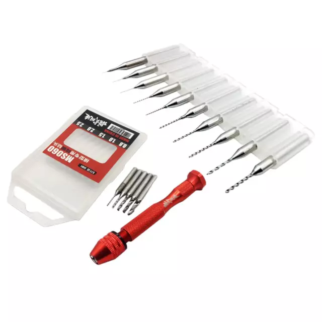 Hand Drill Set Twist Drill Bits Set for  Hobby Tool Craft Model Making