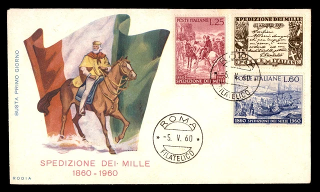 Mayfairstamps Italy FDC 1960 Spedizione dei Mille Combo First Day Cover aab_5077