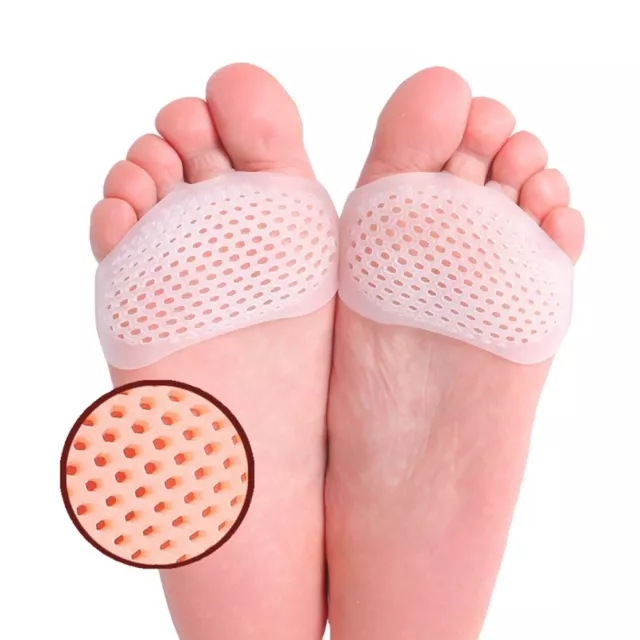 2Pcs Forefoot Metatarsal Cushion Ball of Foot Pad Silicone Gel Corrector Thumb