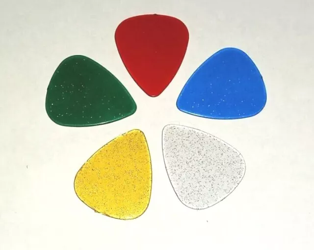 New 0.7mm Glitter Design Guitar Pick Plectrum