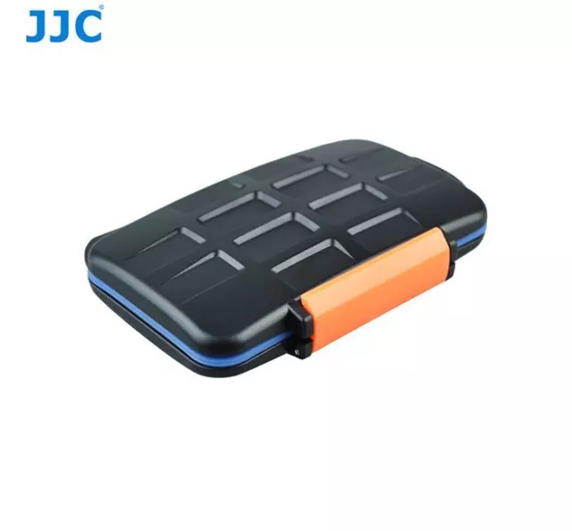 JJC MC-4 Anti-Shock Memory Card Case 4 x Compact Flash 8 Micro SD 8 xD-Picture