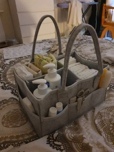 Diaper Caddy Organizer Portable Holder Bag Nursery Baby Essiantials Storage Tote 14