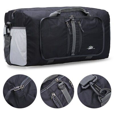 Extra Large [Foldable 40L] Travel Duffel Bag Holdall Luggage with Handle & Strap