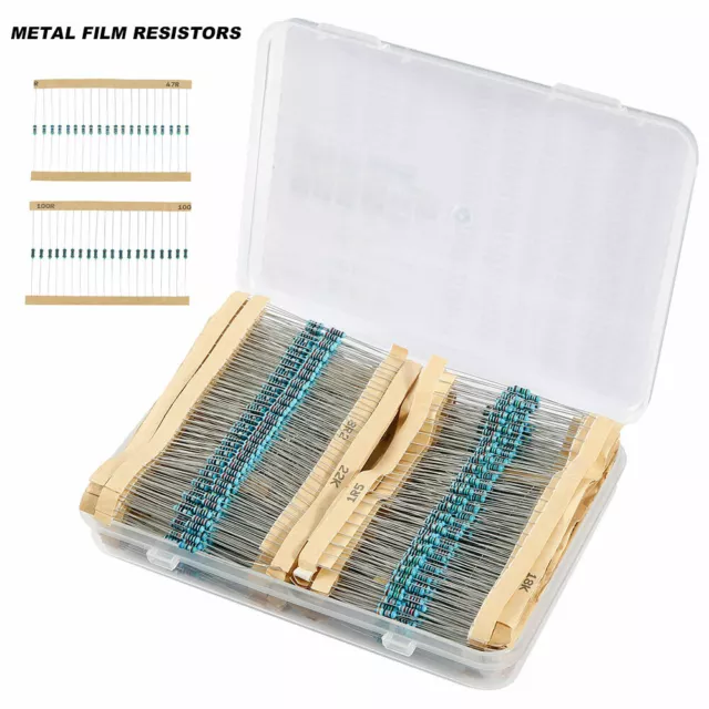 1460pcs Metal Film Resistor Kit +/- 1 % 73 species Assorted Resistors 1/4 W dak