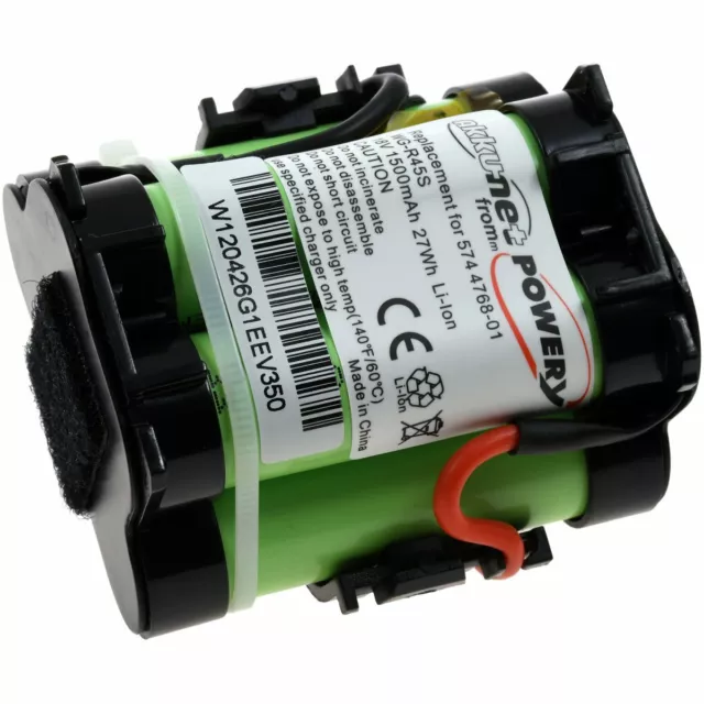 Akku für Mähroboter Gardena R45Li 18V 1500mAh/27Wh Li-Ion Rot