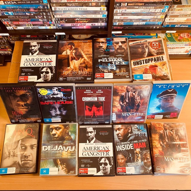 Denzel Washington DVDs Action Crime Thriller Region 4 Pick From List FREE POST!