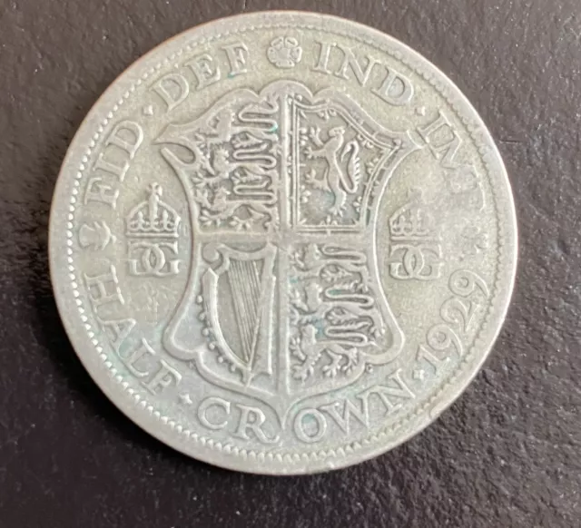 UK 1929 George V Silver Coin Half Crown