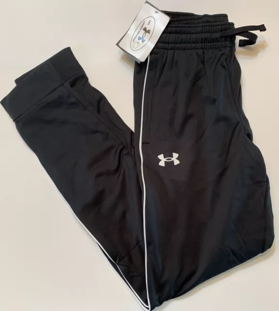 Youth Big Boys Under Armour Pennant 2.0 Pants Black/White/White YLG/Large ~ NWT