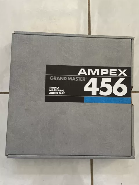 AMPEX 456 Grand Master Studio Master 1" X 10.5" X 2500' Metal Reel to Reel Tape