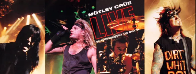 Motley Crue 1999 Live Entertainment Rare Promo Poster Original 2