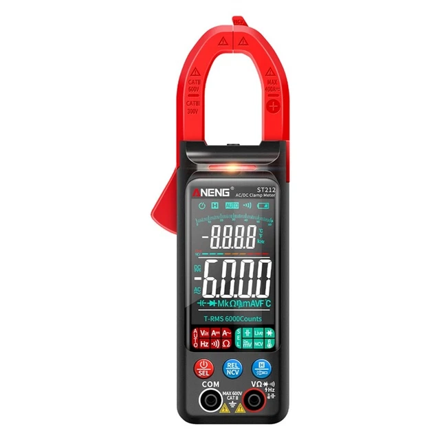 ST212 Digital Clamp Meter 400A Current True RMS  Plier Ammeter 6000 MultimW6
