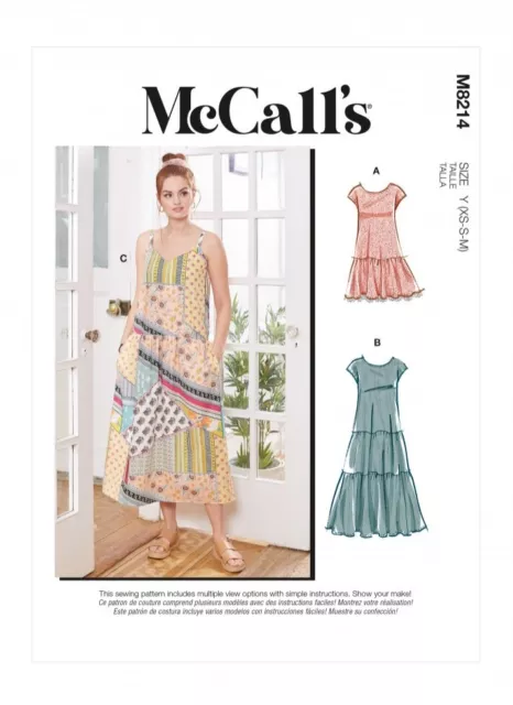 McCalls Sewing Pattern 8214 Women ZZ (L-XL-XXL)