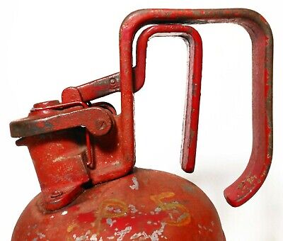 Early-Mid 20Th C American Vint Justrite Petrogas Fuel Can, Orig Red/Yellow Paint 2