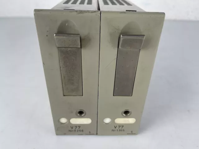 2x Siemens V77 Tube Amplificateur „ Not Testé “ (Similar To Tab Telefunken V72)