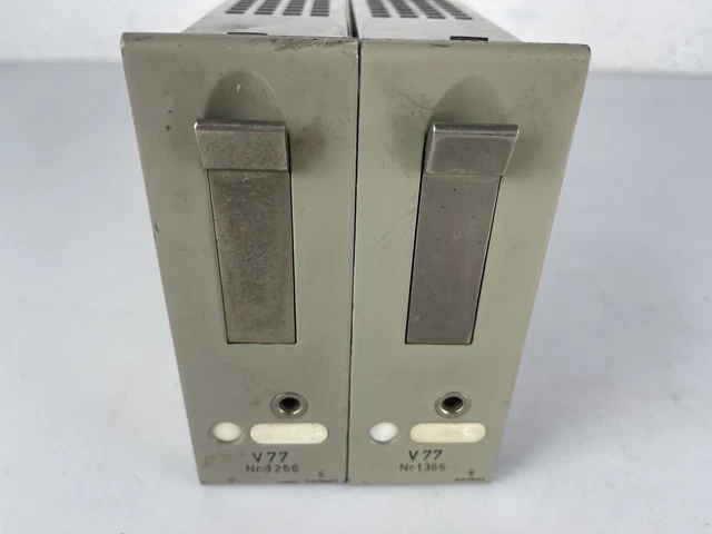 2x Siemens V77 Tube Amplificateur „ Not Testé “ (Similar To Tab Telefunken V72)