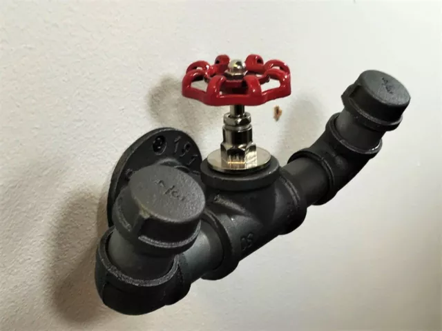 COAT HOOK/HANGER STEAM PUNK PIPE- rRange of DESIGNS- INDUSTRIAL FUNKY PIPEWORK