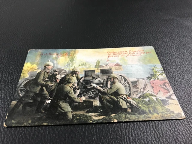 Cpa  Photo Guerre 1914-1918 Soldats Militaires Artillerie Allemand