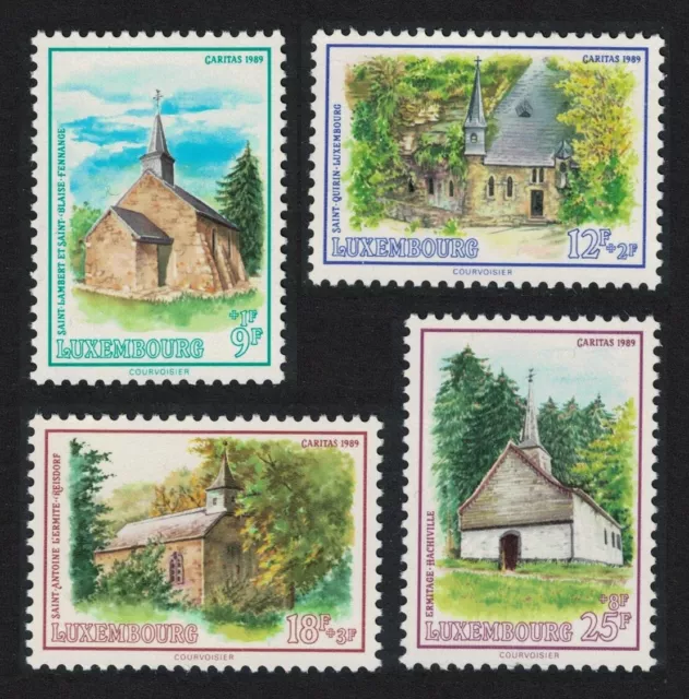 Luxembourg Restored Chapels 4v 1989 MNH SG#1259-1262 MI#1232-1235 CV£14.05