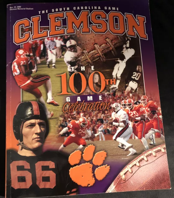 Clemson The South Carolina 100th Game Celebration Magazine Nov 23,2002